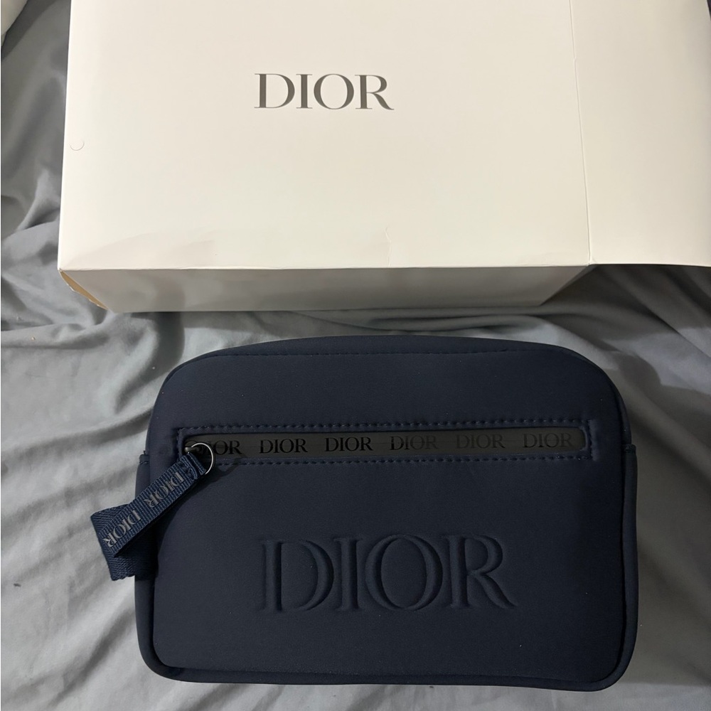 Dior Men's Deep Blue Toiletry Bag